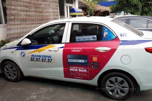 quảng cáo taxi cho lazada