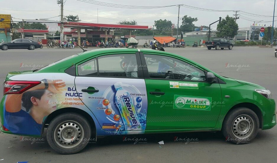 quảng cáo taxi