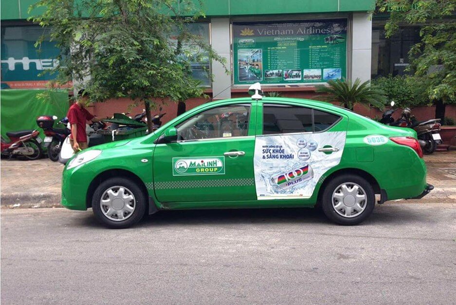 quảng cáo taxi