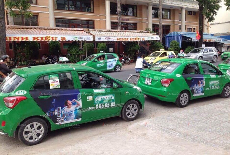 quảng cáo taxi