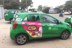 quảng cáo taxi