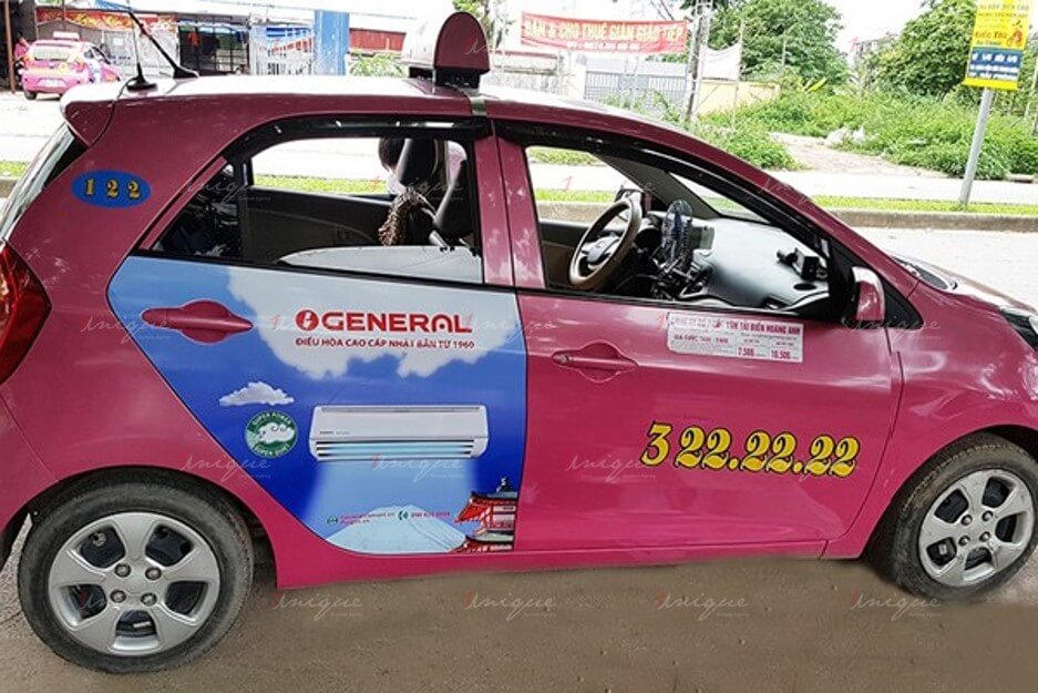 quảng cáo taxi