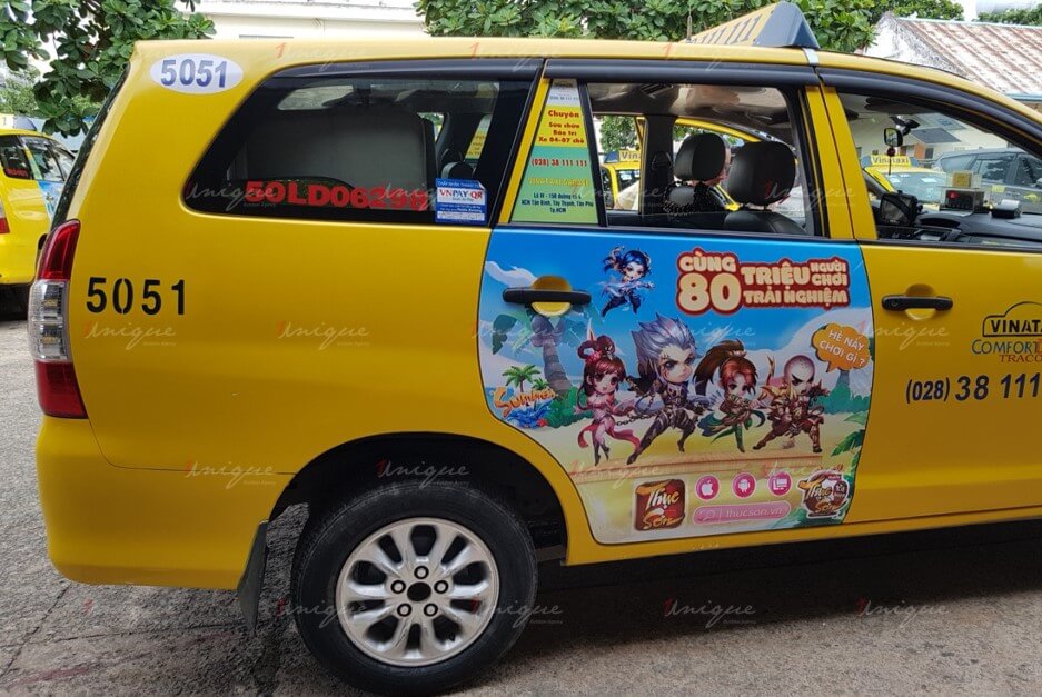 quảng cáo taxi