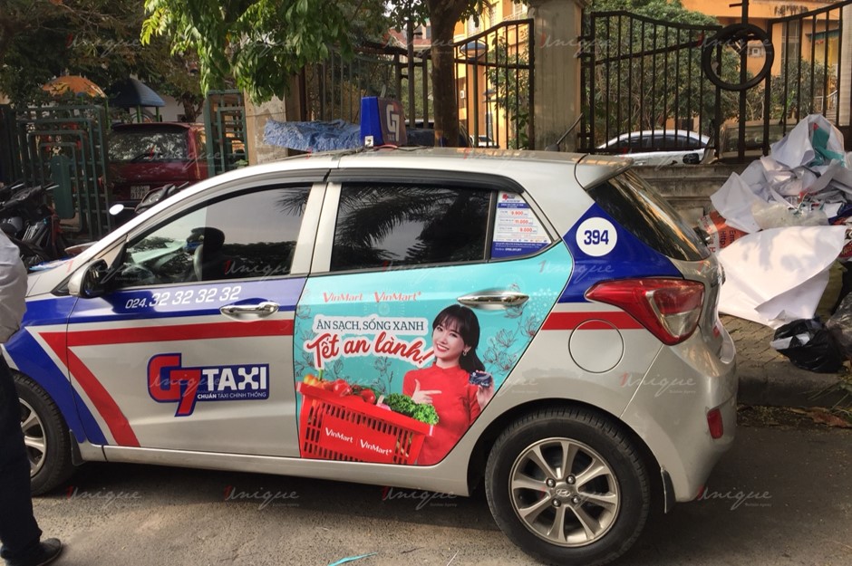 quảng cáo taxi