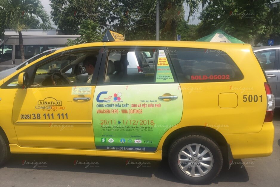 quảng cáo taxi