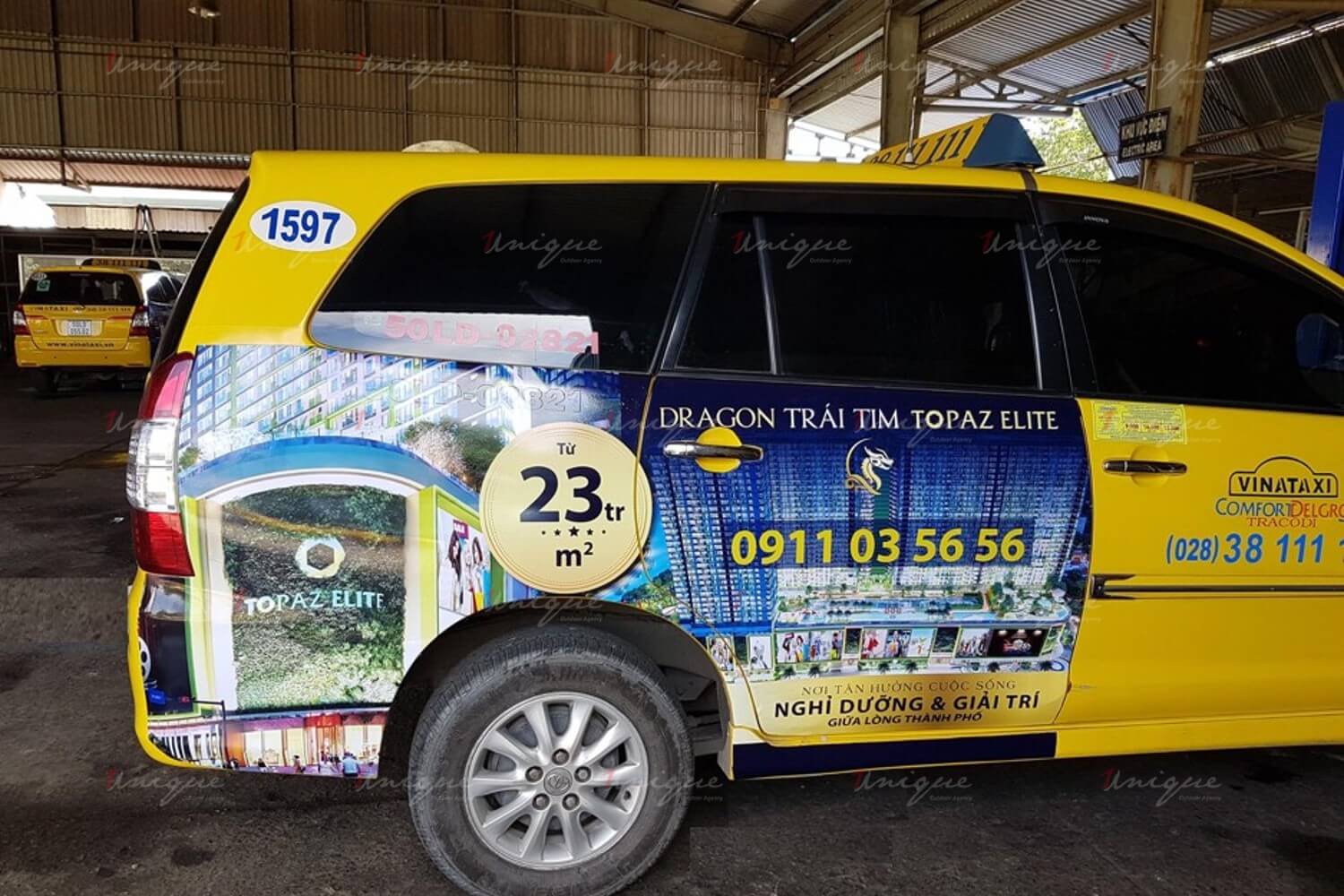 quảng cáo taxi