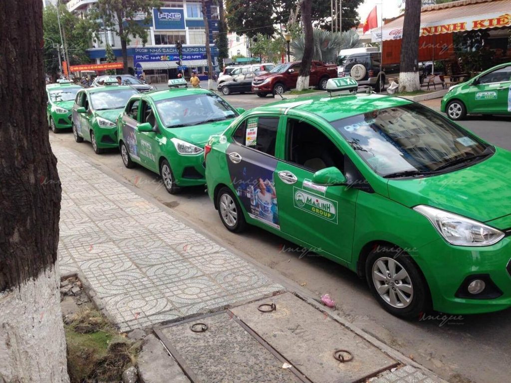 quảng cáo taxi