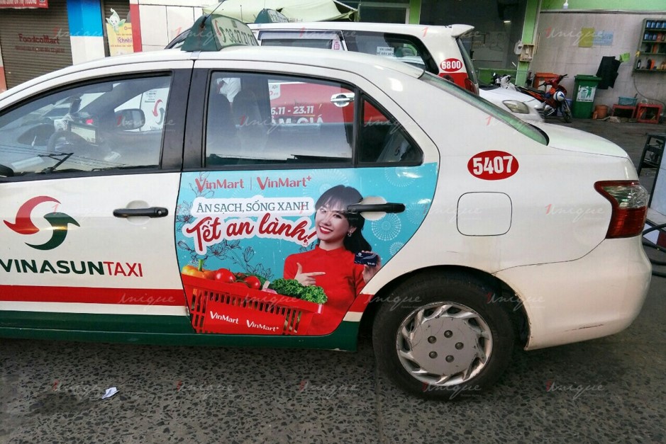 quảng cáo taxi tại hậu giang