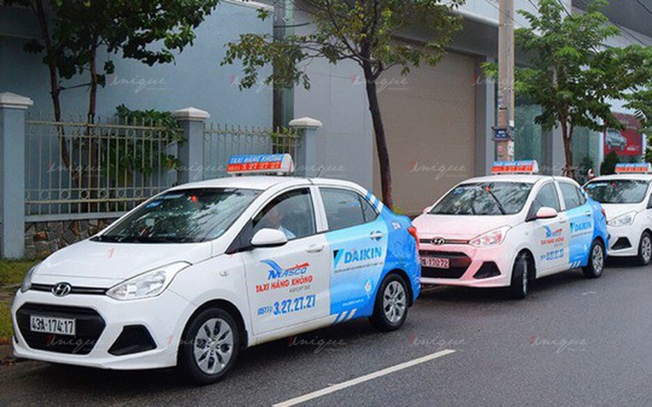 quảng cáo taxi tại quảng nam