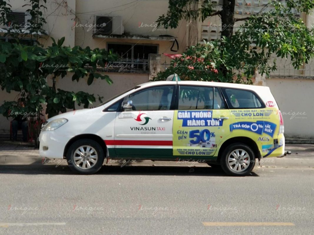 Dịch vụ quảng cáo trên taxi VinaSun