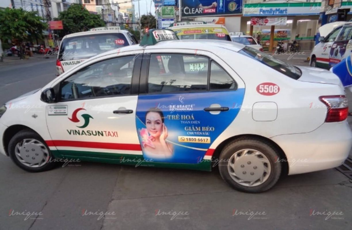 Dịch vụ quảng cáo trên taxi VinaSun