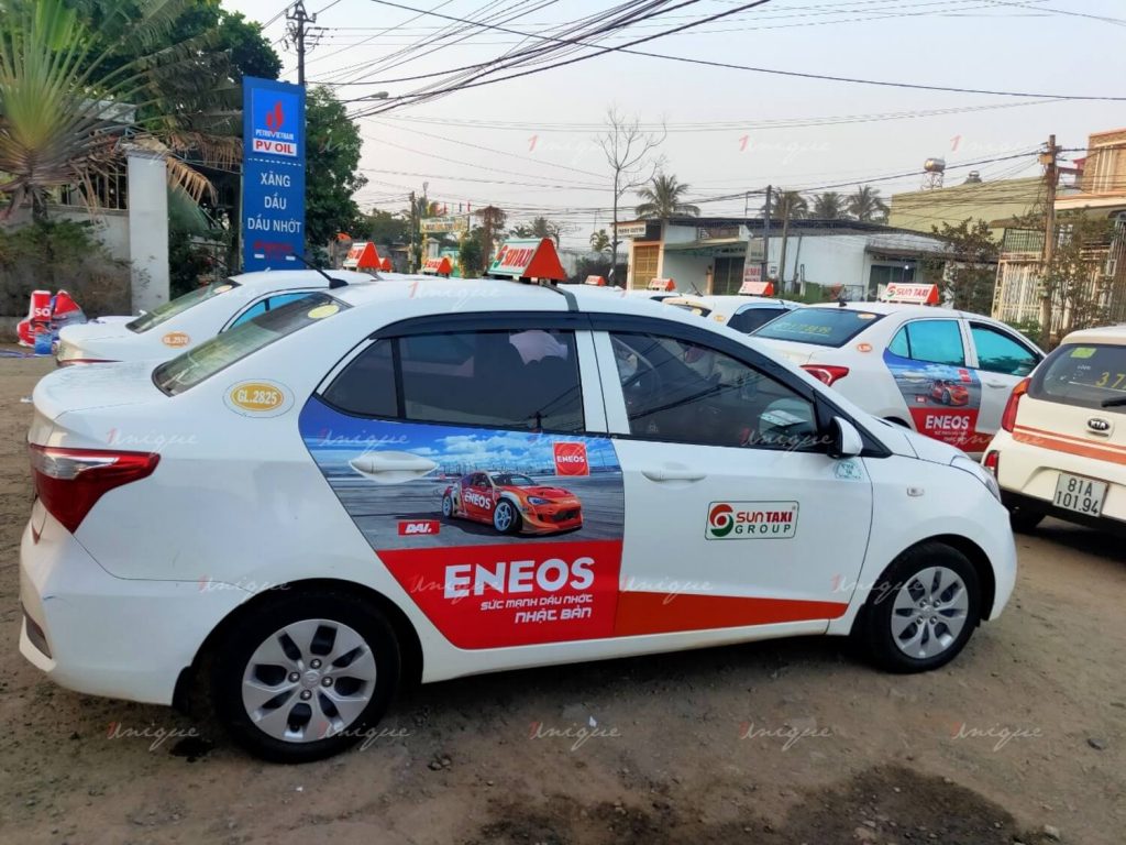 quảng cáo trên sun taxi