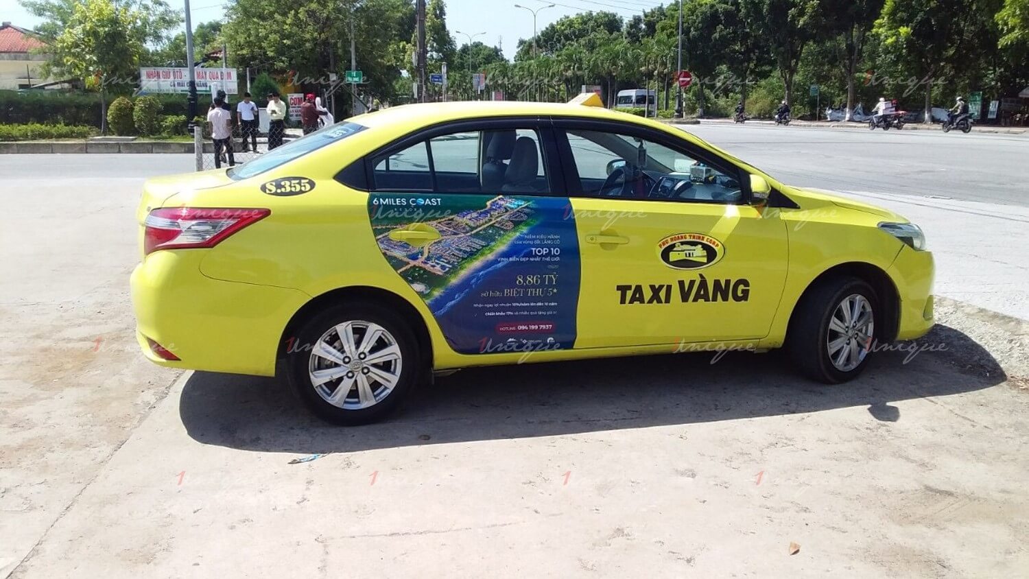 Chiến dịch quảng cáo taxi tại nhiều tỉnh thành của 6 Miles Coast Resort